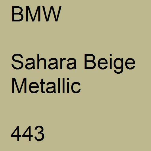 BMW, Sahara Beige Metallic, 443.